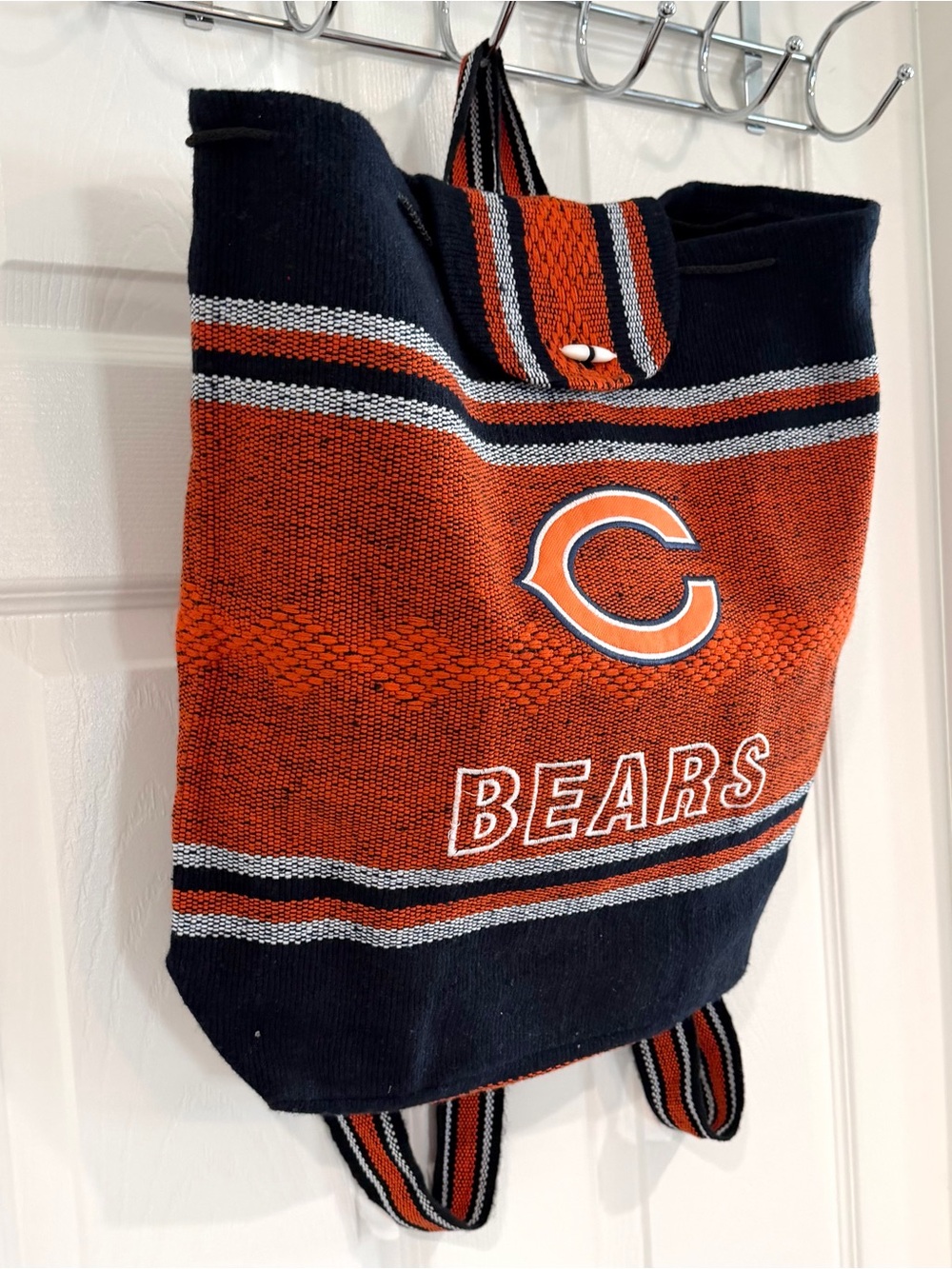 NFL Chicago Bears Hobo Backpack Purse Handbag Tote 16" Football Game Day NWOT - Picture 3 of 13